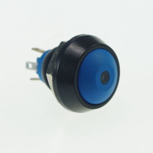 2 x 12mm Zn-Al alloy LED Dot Illuminated PushButton Switch /Pin Terminals