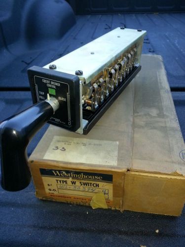 NEW WESTINGHOUSE TYPE W SWITCH NEW , NOS , STYLE WS-30394-Y , 600V 20A