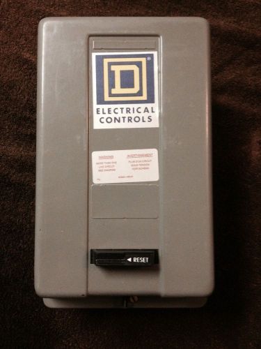 Square d ac magnetic nema rated starter  8536, type s size 00, enclosure*nos for sale