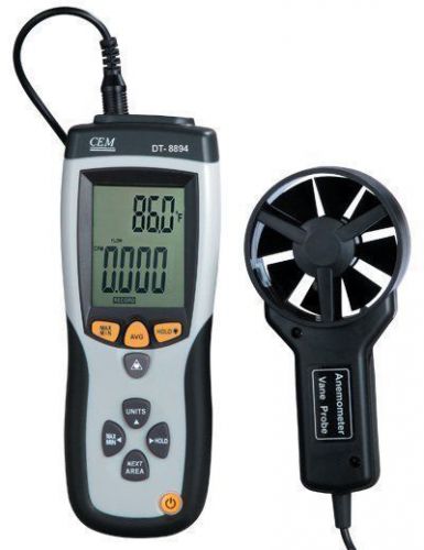 Dt-8894 cfm/cmm thermo-anemometer + ir thermometer for sale