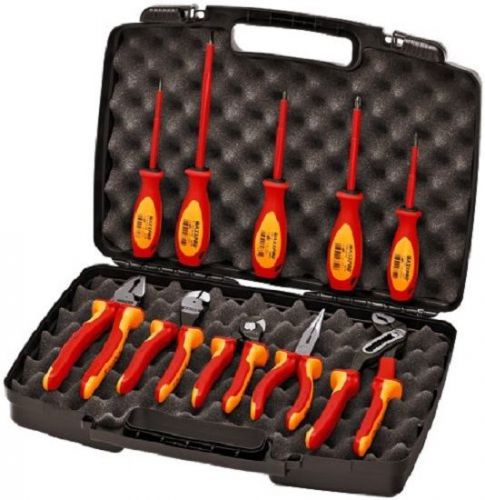 Insulated Tool Set Knipex 10 Piece Industrial Electrical Shop Garage Comfort New