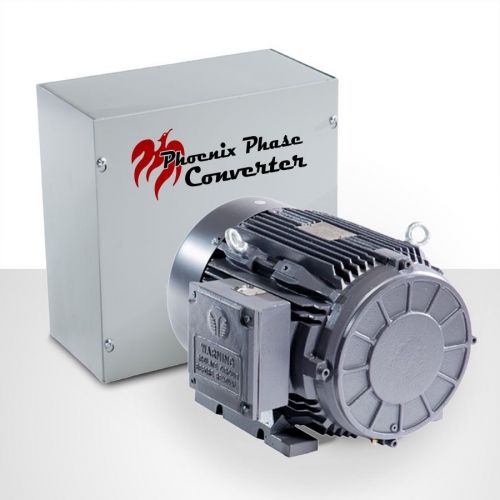 Rotary phase converter - 5 hp - cnc grade, industrial grade for sale