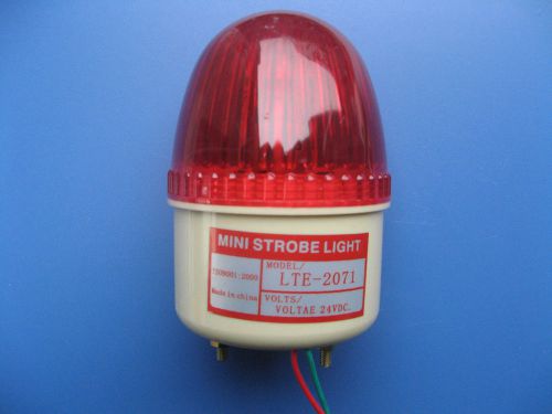 Red Flashing Light Industrial Signal Tower Warning Lamp DC 24V