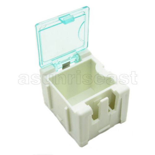 10 x White Mini Composable Electronic Component Parts Storage Case Box SMT SMD