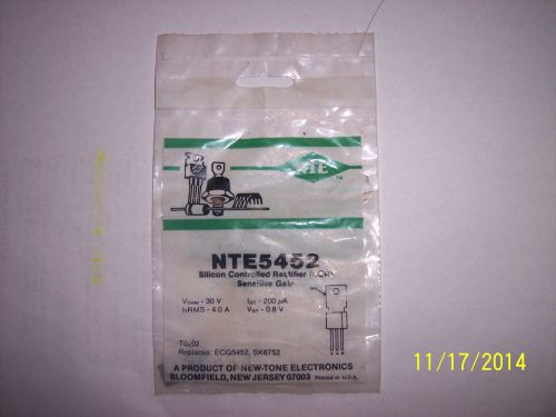 NTE NTE5452 SILICON CONTROLLED RECTIFIER SCR SENSITIVE GATE