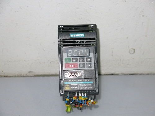 Siemens 6se3212-1ba40 micromaster ac drive, 240 vac, .50 hp, 2.3 amp for sale