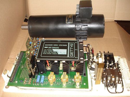 Gettys N350 11-1015-15 Control &amp; 16-0376-17 Permenant Magnet Field Servo Motor
