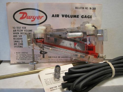 Dwyer Manometer Air Volume Gage