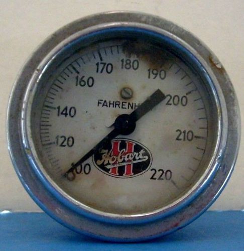 VINTAGE HOBART THERMOMETER FAHRENHEIT UNTESTED STEAMPUNK 2-1/2&#034; R NR