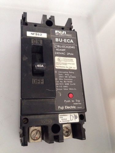 Fuji Circuit Breaker BU-ECA2040 40a 240vac 2pole 40 Amp