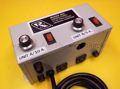 Rodix feeder cube model fc-92 plus, p/n 121-8450. dual vibratory feeder control for sale