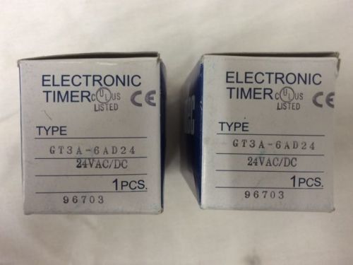 2 Idec electronic timer GT3A-6AD24