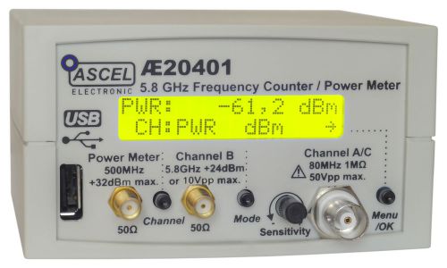Ae20401 5.8 ghz frequency counter / rf power meter / pulse counter kit with usb for sale