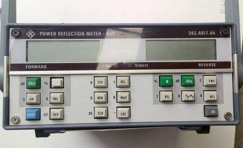 RHODE &amp; SCHWARZ POWER REFLECTION METER NAP 392.4017.04