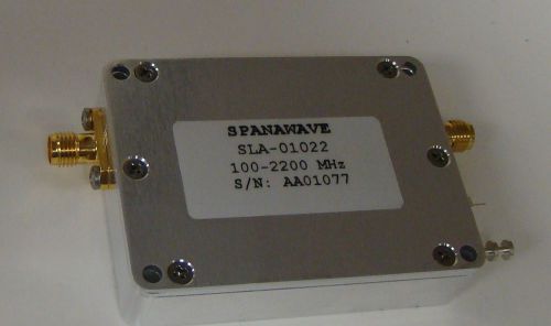 Spanawave sla-01022r low noise amplifier 150-2200 mhz for sale