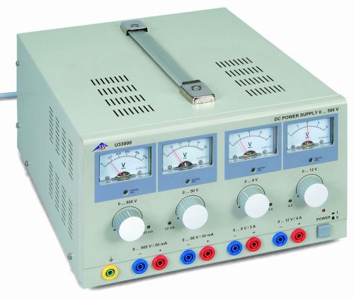 3B Scientific U33000-115 DC Power Supply 0-500 V (115 V 50/60 Hz)