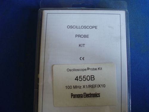 Pomona 4550B Oscilloscope Probe Kit 100Mhz X1/Ref/X10; Compatible With Fluke-NEW
