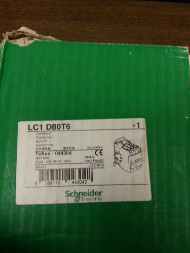Lc1d80t6 schneider electric telemecanique contactor for sale