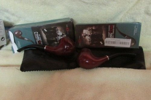 2 Chang Feng Sherlock Homes Style Durable Tobacco Pipes NEW