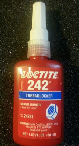1.69 fl. oz bottles Loctite blue 242  brand new all 2016 expiration.Great deal!