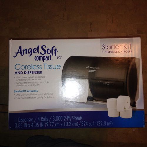 Compact Tissue Dispenser and Angel Soft Tissue Start Kit