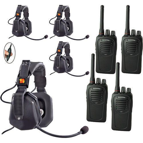 SC-1000 Radio  Eartec 4-User Two-Way Radio Ultra Double Inline PTT UDSC4000IL