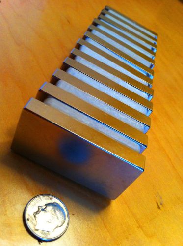 Set of 12 neodymium block magnets n48 n 48 n50 n52 generator rare earth for sale