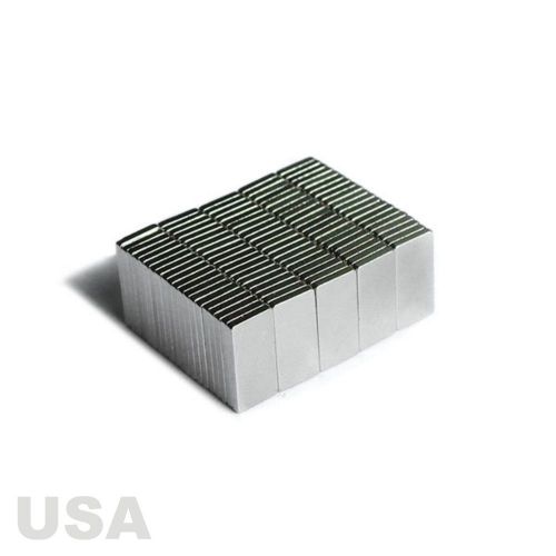 25PCS Super Strong Block Cuboid Magnets 3/8&#034; x 3/16&#034; x 1/32&#034; 10 x 5 x 1 mm