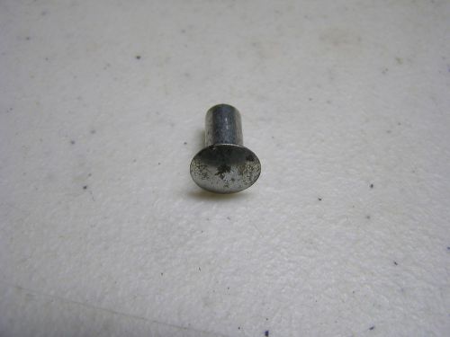 100 pcs oval head semi-tubular rivets 1/4&#034; diameter x 1/2&#034;  length steel 1127 for sale