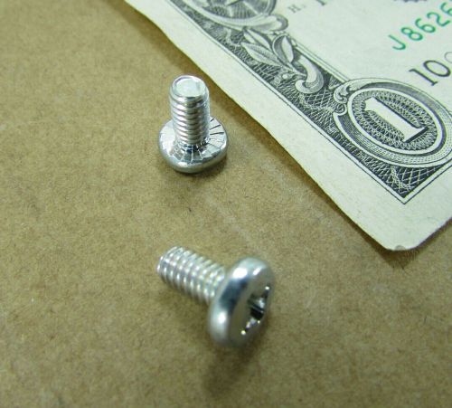 100 #8-32 x 5/16&#034; short pan head phillips machine screws, serrated locking grip for sale