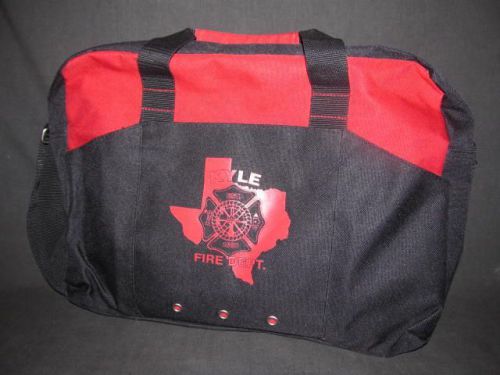 Kyle texas tx fire department tote briefcase pack euc est. 1880 work or play for sale