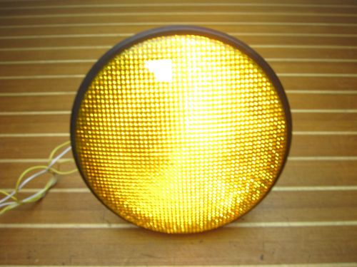 Dialight 12&#034; dia 110 volt ac electric yellow led traffic signal light module for sale