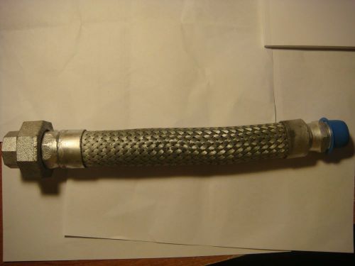 Braided coolant hose with steel male x female union ,3/4&#034; id ,12&#034; long for sale
