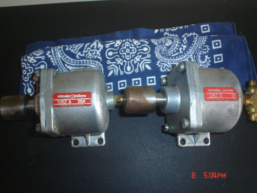 Pair of schrader single acting mini air cylinders for sale