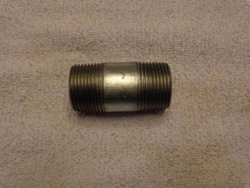 1&#034; x 2-1/2&#034; schedule 40 galvanized steel welded pipe nipple (qty 5) for sale