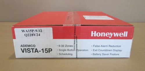 Honeywell ademco vista-15 p wa15p-9.12 6 zone control panel only *new* for sale