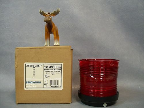 Edwards Adaptalight 101SINHR-N5 Red Stackable Beacon