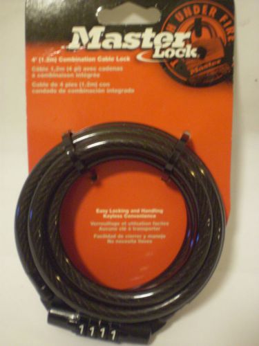 Brand new masterlock master lock 4 foot combination cable lock bike lock for sale