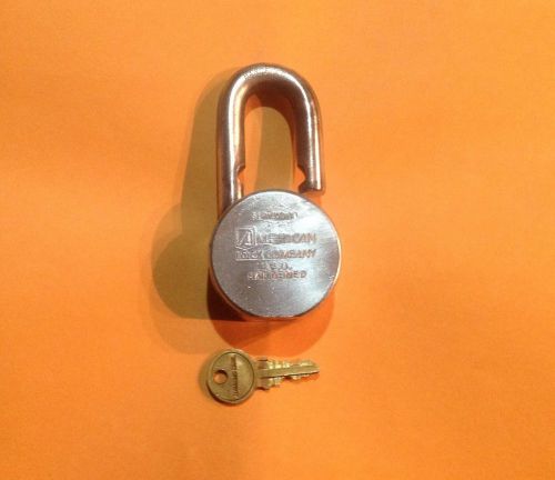One AMERICAN H-10 PADLOCKS CHROME (serviced and ready for service)
