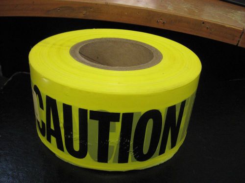 Roll 1000&#039; Empire 77-1054 3&#034; Wide Yellow Caution / Cuidado Safety Tape