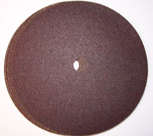 10 pc norton 15&#034; diameter sanding disc aluminum oxide grade coarse 50 grit for sale