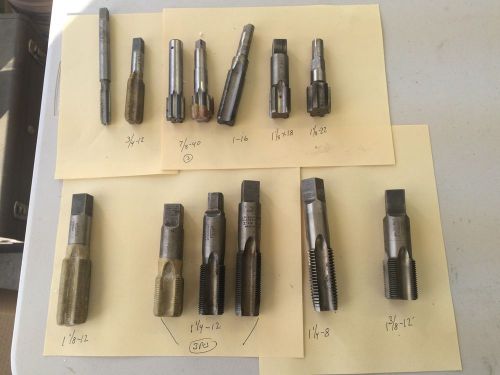 LOT OF (13) HSS TAPS - MACHINE SHOP TOOLING, INDUSTRIAL