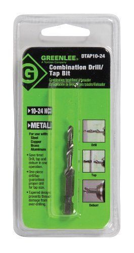 Greenlee dtap10-24 combination drill and tap bit  10-24nc for sale