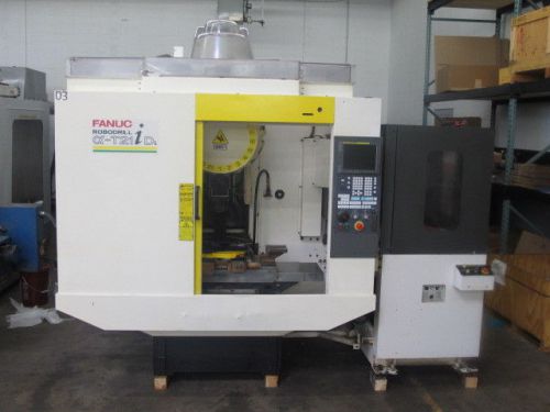 Fanuc robodrill t21idl-pc2 cnc vertical machining center w/ pallet changer for sale
