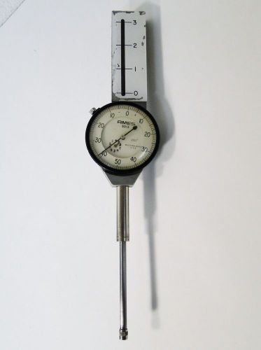 AMES 3213 DIAL INDICATOR .001&#034; WITH 0-3&#034; BOLT GAUGE GAGE