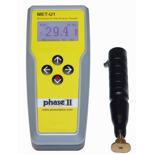 Phase II Ultrasonic Portable Hardness Tester, 5 Yr Warranty, NIST, #MET-U1A