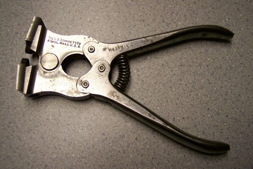 L S Starrett Co. No. 1-5-1/2&#034; Pliers With Forming? Jaws VTG USA