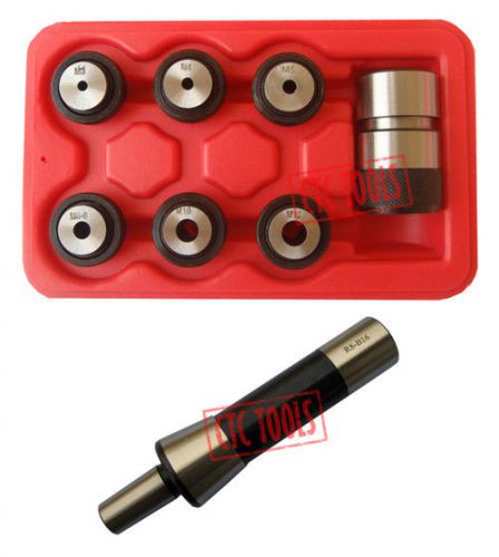 Quick change tap chuck set m3 to m12 w. r8 7/16&#034; shank thread macine tapping l42 for sale