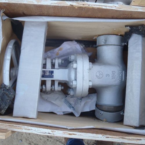 &#034;new&#034; 3 in. gate valve, class: 150,larsen &amp; toubro for sale