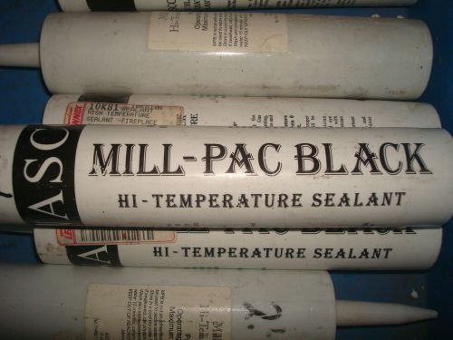 New mill pac black high hi temperature sealant fireplace wood stove gas lot 2 for sale